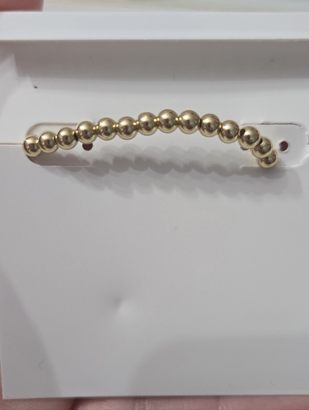 Kendra Scott Pumpkin Gold Stretch Bracelet in Orange Mother-of-Pearl - Picture 3 of 3